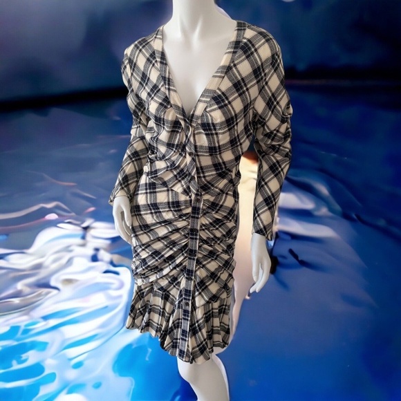 Veronica Beard Navy and Cream Rowe Dress - Size 12. NWT. - Picture 5 of 11